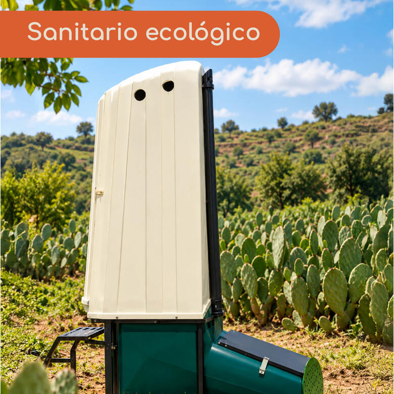 El Sanitario ecológico procesa orines y materia fecal humana y los transforma en biofertilizante de alta calidad, en dos meses.